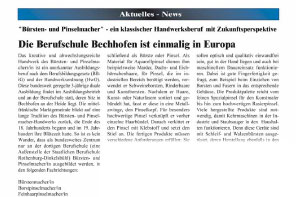 Berufsschule Bechhofen – einmalig in Europa